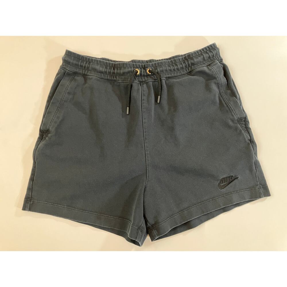 Nike Sportswear Women’s Small Black Cotton Jersey High Rise Shorts CJ3754-010